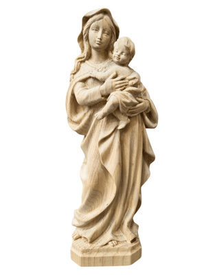 Imagem de Nossa Senhora Barroca em Madeira 30 cm-TerraCotta Arte Sacra
