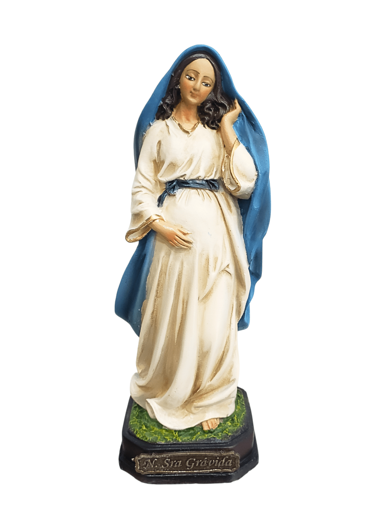 Imagem de Nossa Senhora Grávida Barroca em Resina 20 cm-TerraCotta Arte Sacra