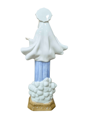 Imagem de Nossa Senhora Rainha da Paz em Porcelana 32 cm-TerraCotta Arte Sacra