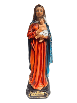 Imagem de Nossa Senhora da Saúde em Resina 20 cm-TerraCotta Arte Sacra