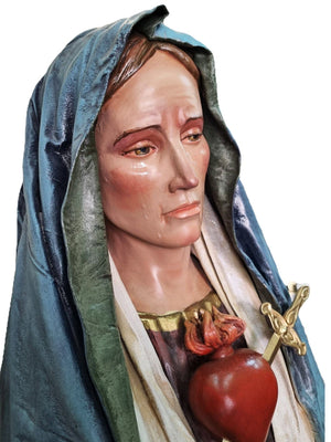 Imagem de Nossa Senhora das Dores em Fibra de Vidro 160 m-TerraCotta Arte Sacra