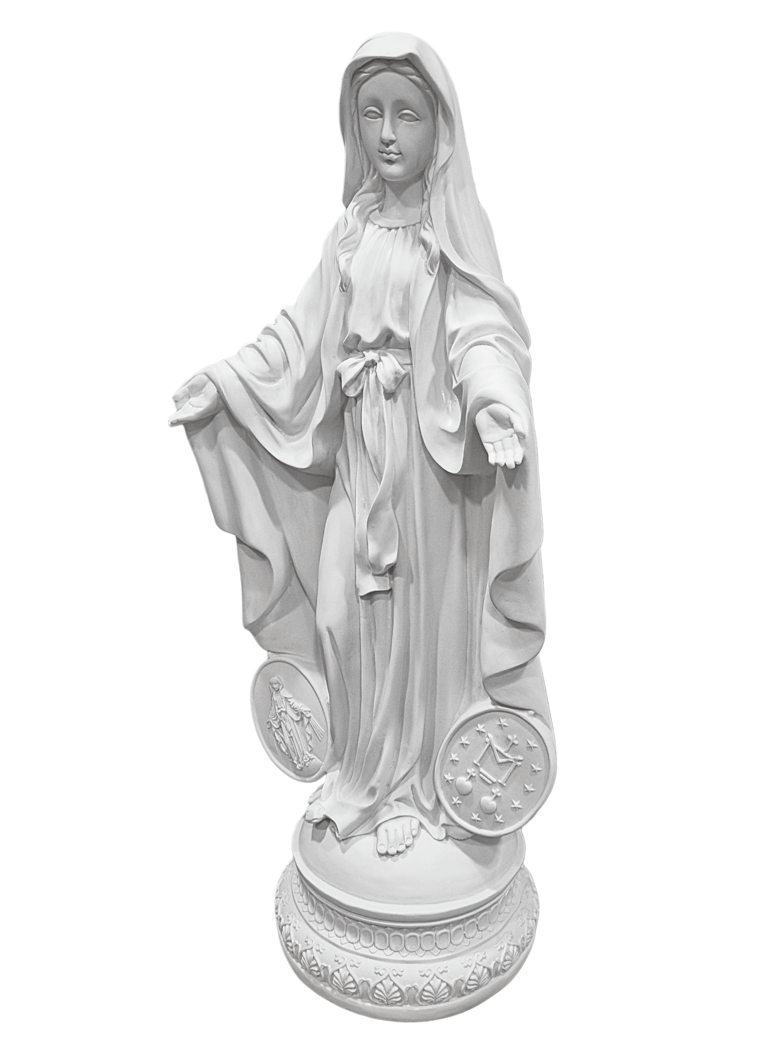 Imagem de Nossa Senhora das Graças em Pó de Mármore 60 cm-TerraCotta Arte Sacra