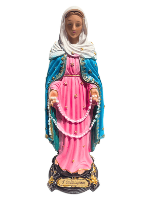 Imagem de Nossa Senhora das Lagrimas em Resina 20 cm-TerraCotta Arte Sacra
