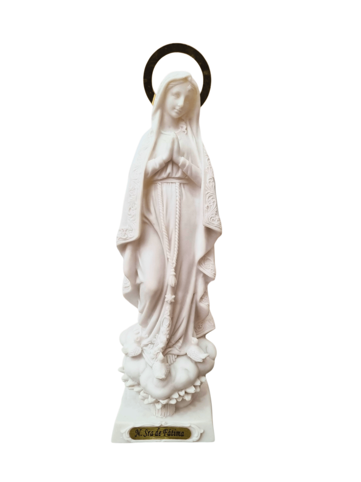 Imagem de Nossa Senhora de Fátima 20 cm em Resina-TerraCotta Arte Sacra