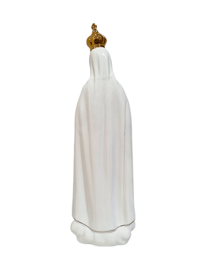 Imagem de Nossa Senhora de Fátima em Porcelana 31 cm-TerraCotta Arte Sacra