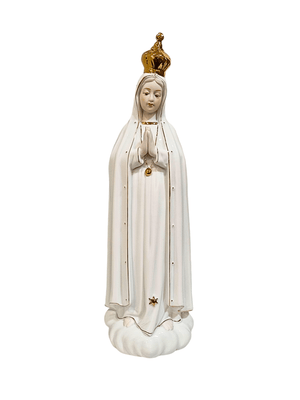 Imagem de Nossa Senhora de Fátima em Porcelana 32 cm-TerraCotta Arte Sacra