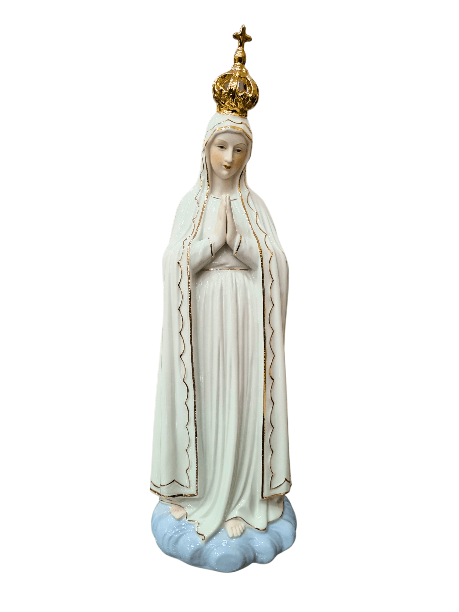Imagem de Nossa Senhora de Fátima em Porcelana 36 cm-TerraCotta Arte Sacra