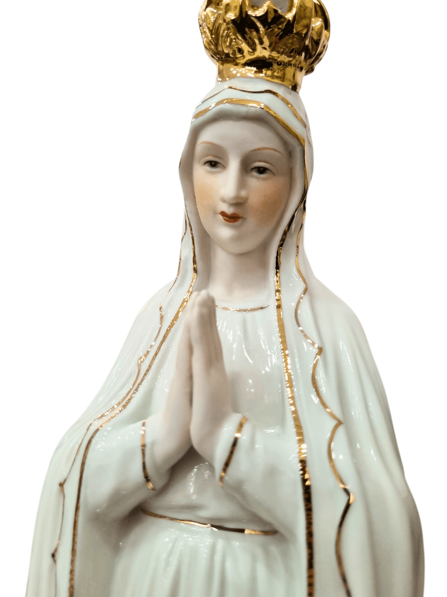Imagem de Nossa Senhora de Fátima em Porcelana 36 cm-TerraCotta Arte Sacra