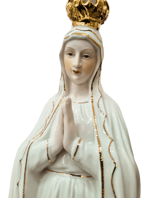 Imagem de Nossa Senhora de Fátima em Porcelana 36 cm-TerraCotta Arte Sacra