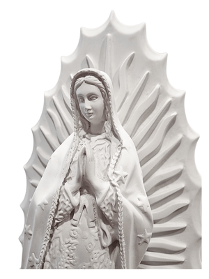 Imagem de Nossa Senhora de Guadalupe em Pó de Mármore 50 cm-TerraCotta Arte Sacra