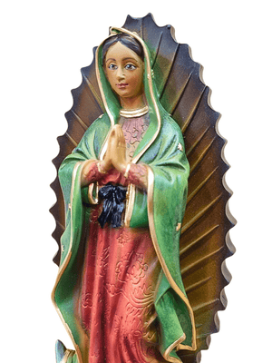 Imagem de Nossa Senhora de Guadalupe em Pó de Mármore Colorida 31 cm-TerraCotta Arte Sacra