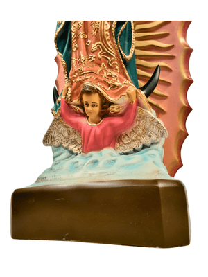 Imagem de Nossa Senhora de Guadalupe em Pó de Mármore com Olhos de Vidro 50 cm-TerraCotta Arte Sacra