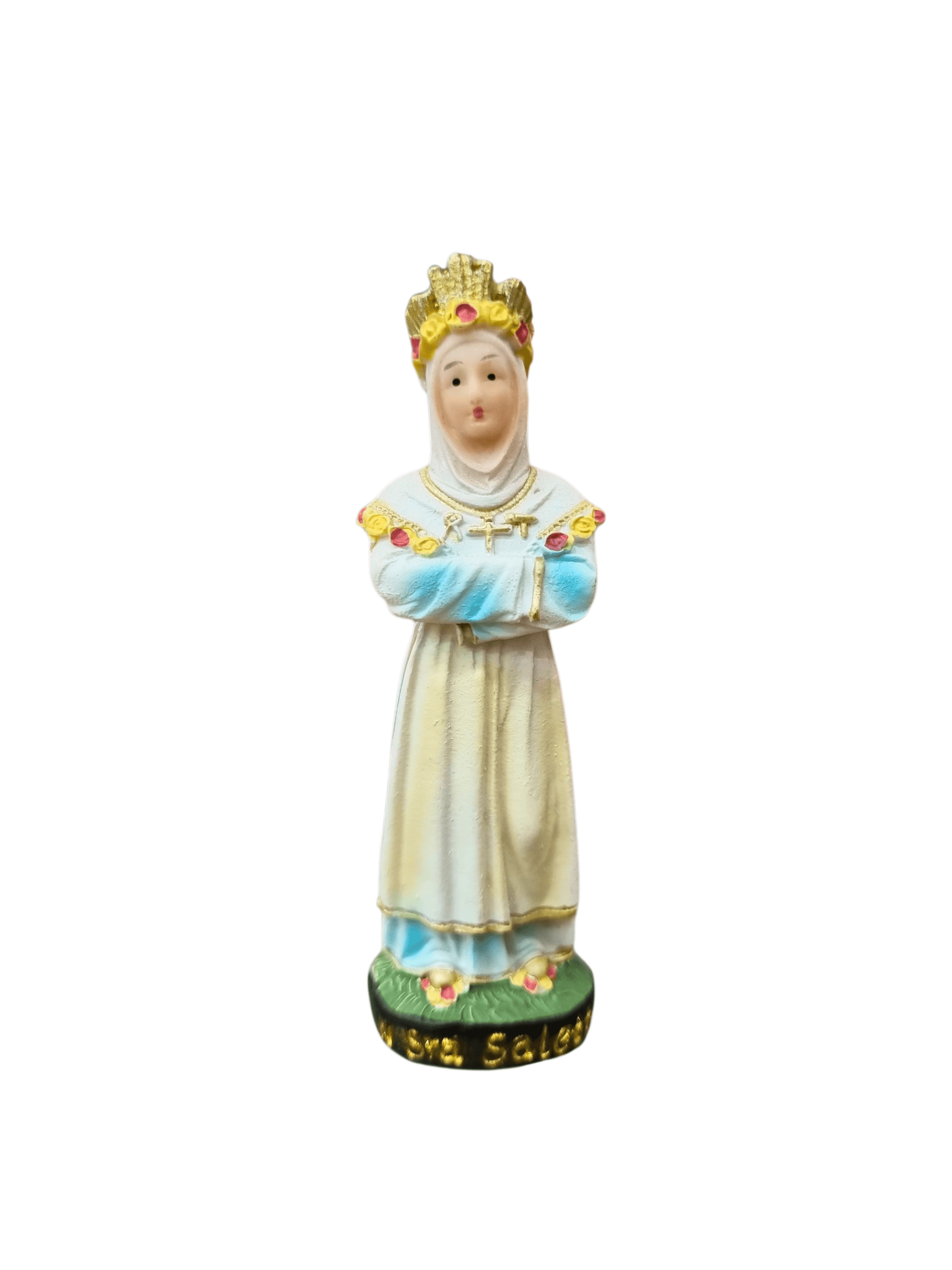 Imagem de Nossa Senhora de La Salette em Resina 7,5 cm-TerraCotta Arte Sacra