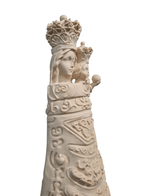 Imagem de Nossa Senhora de Loreto em Madeira Italiana Natural 25 cm-TerraCotta Arte Sacra
