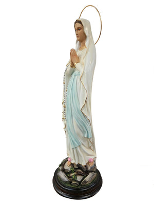 Imagem de Nossa Senhora de Lourdes Pó de Mármore 60 cm-TerraCotta Arte Sacra