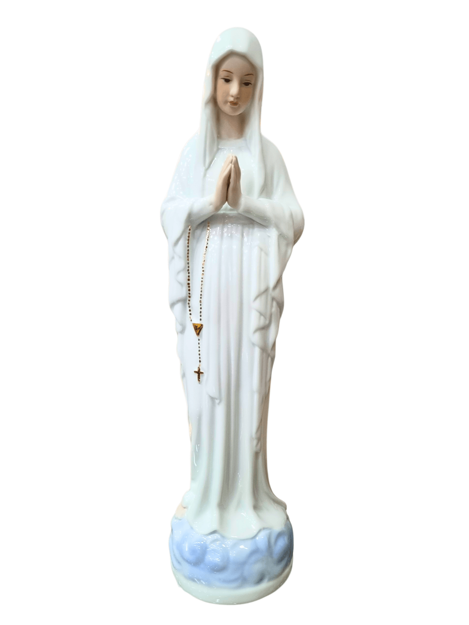 Imagem de Nossa Senhora de Lourdes em Porcelana 30 cm-TerraCotta Arte Sacra