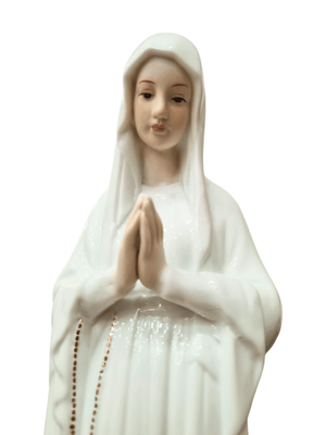 Imagem de Nossa Senhora de Lourdes em Porcelana 30 cm-TerraCotta Arte Sacra