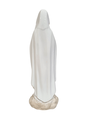 Imagem de Nossa Senhora de Lourdes em Porcelana 30,5 cm-TerraCotta Arte Sacra