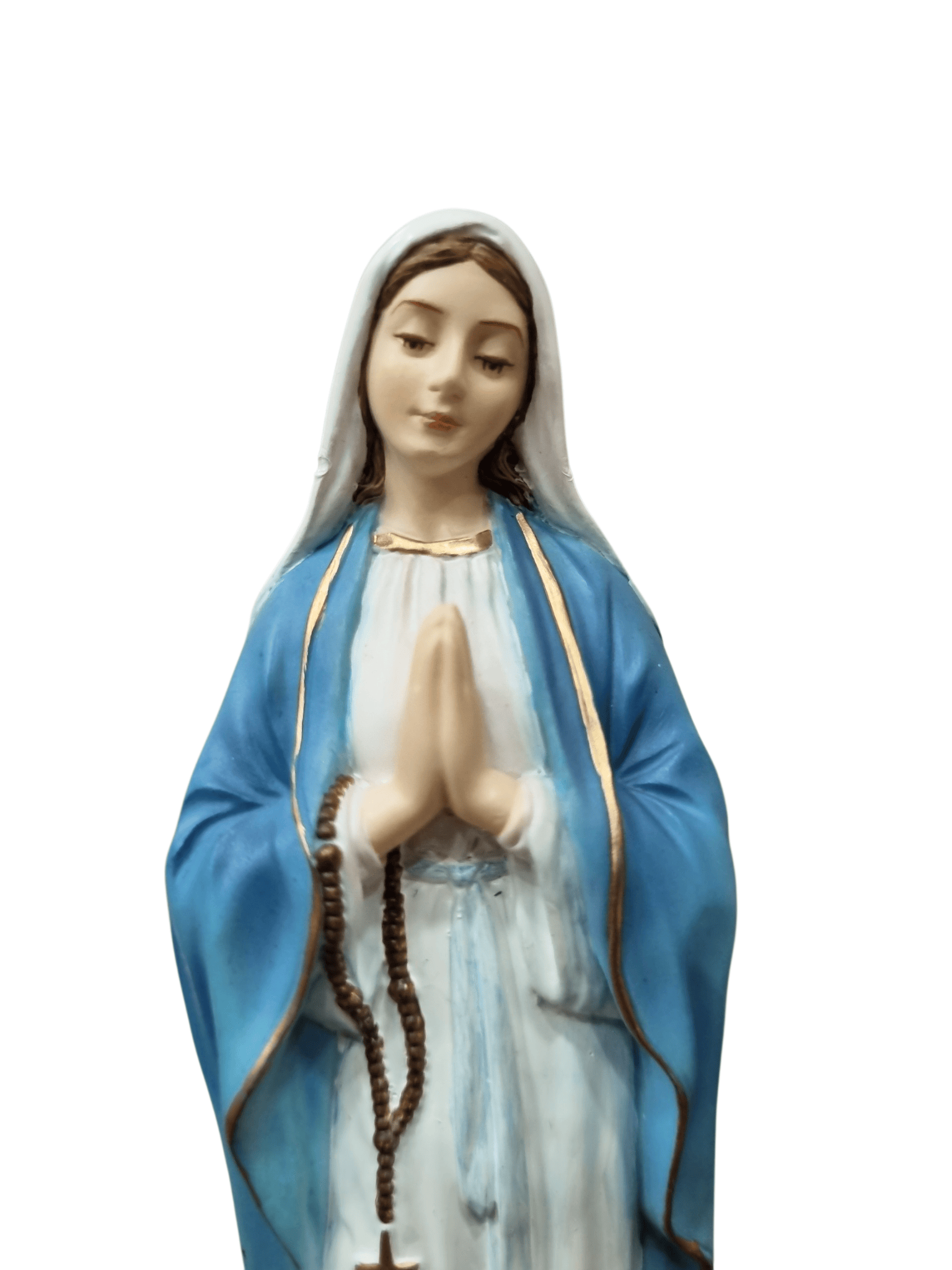 Imagem de Nossa Senhora de Lourdes em Resina Colorida 15,5 cm-TerraCotta Arte Sacra