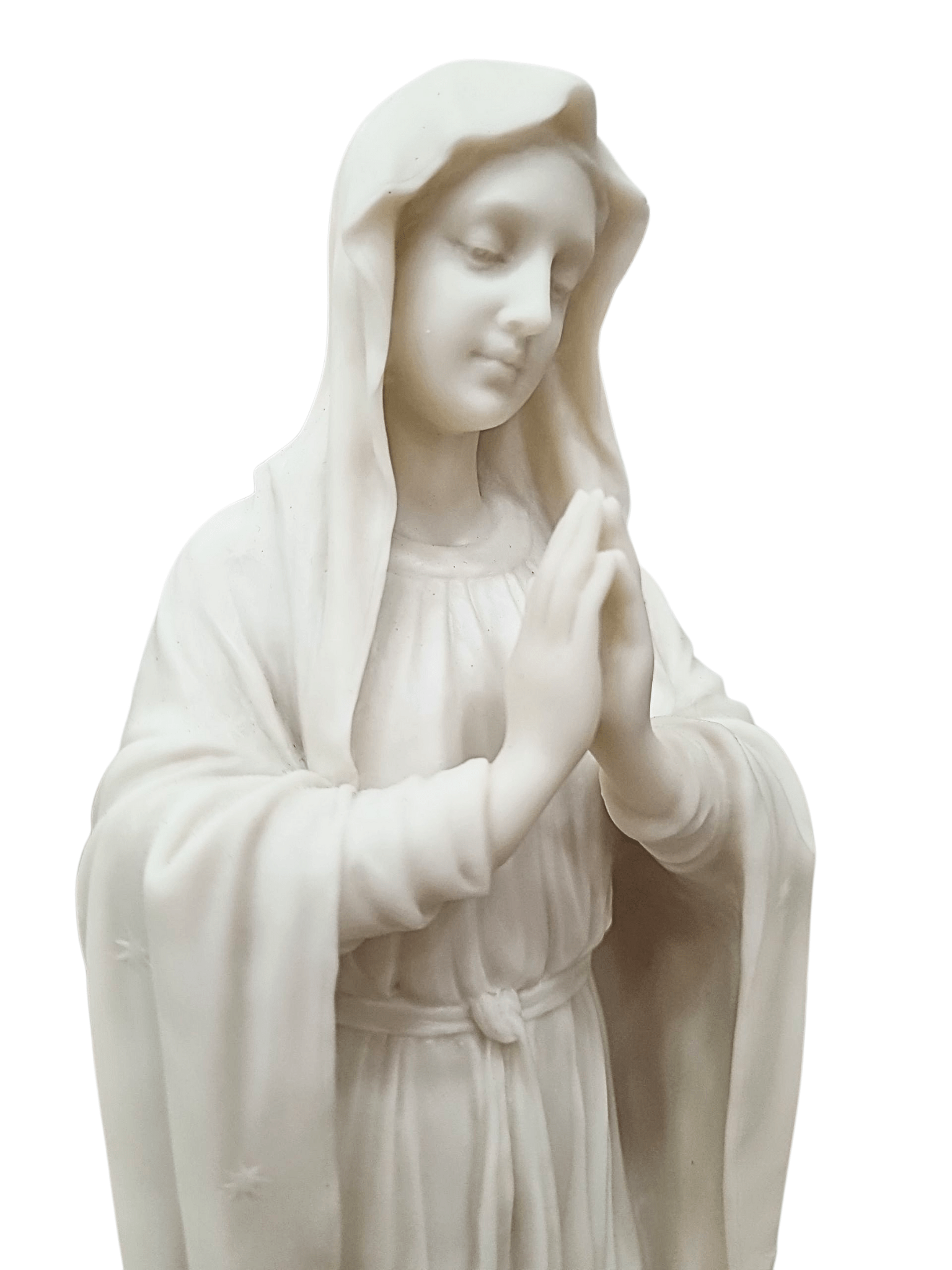 Imagem de Nossa Senhora de Pentecostes em Pó de Mármore 30 cm-TerraCotta Arte Sacra