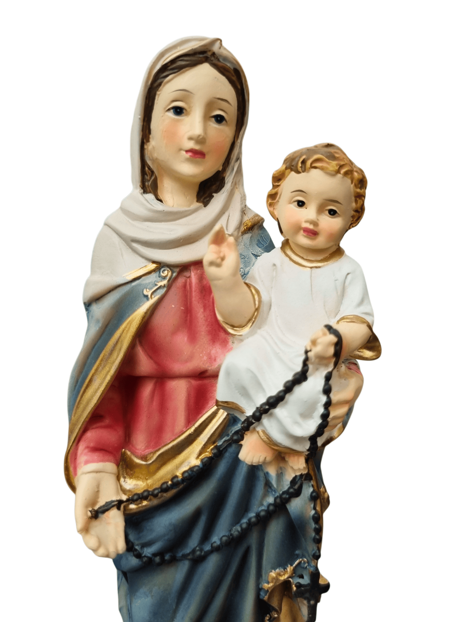 Imagem de Nossa Senhora do Rosário em Resina 20 cm-TerraCotta Arte Sacra