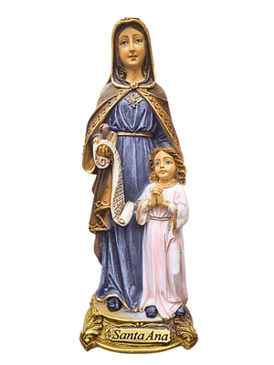 Imagem de Santa Ana em Pó de Mármore Colorida 20 cm-TerraCotta Arte Sacra