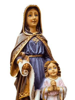 Imagem de Santa Ana em Pó de Mármore Colorida 20 cm-TerraCotta Arte Sacra