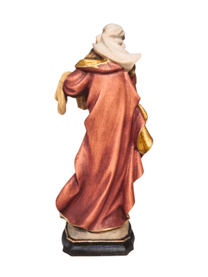 Imagem de Santa Bárbara em Madeira Italiana 15 cm-TerraCotta Arte Sacra