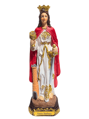Imagem de Santa Barbara em Resina 20 cm-TerraCotta Arte Sacra