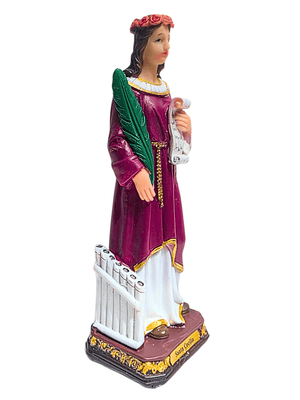 Imagem de Santa Cecília em Resina 20 cm-TerraCotta Arte Sacra