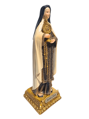Imagem de Santa Clara em Resina 20 cm-TerraCotta Arte Sacra