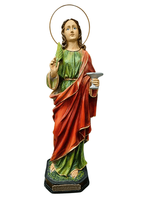 Imagem de Santa Luzia em Resina de 30 cm-TerraCotta Arte Sacra