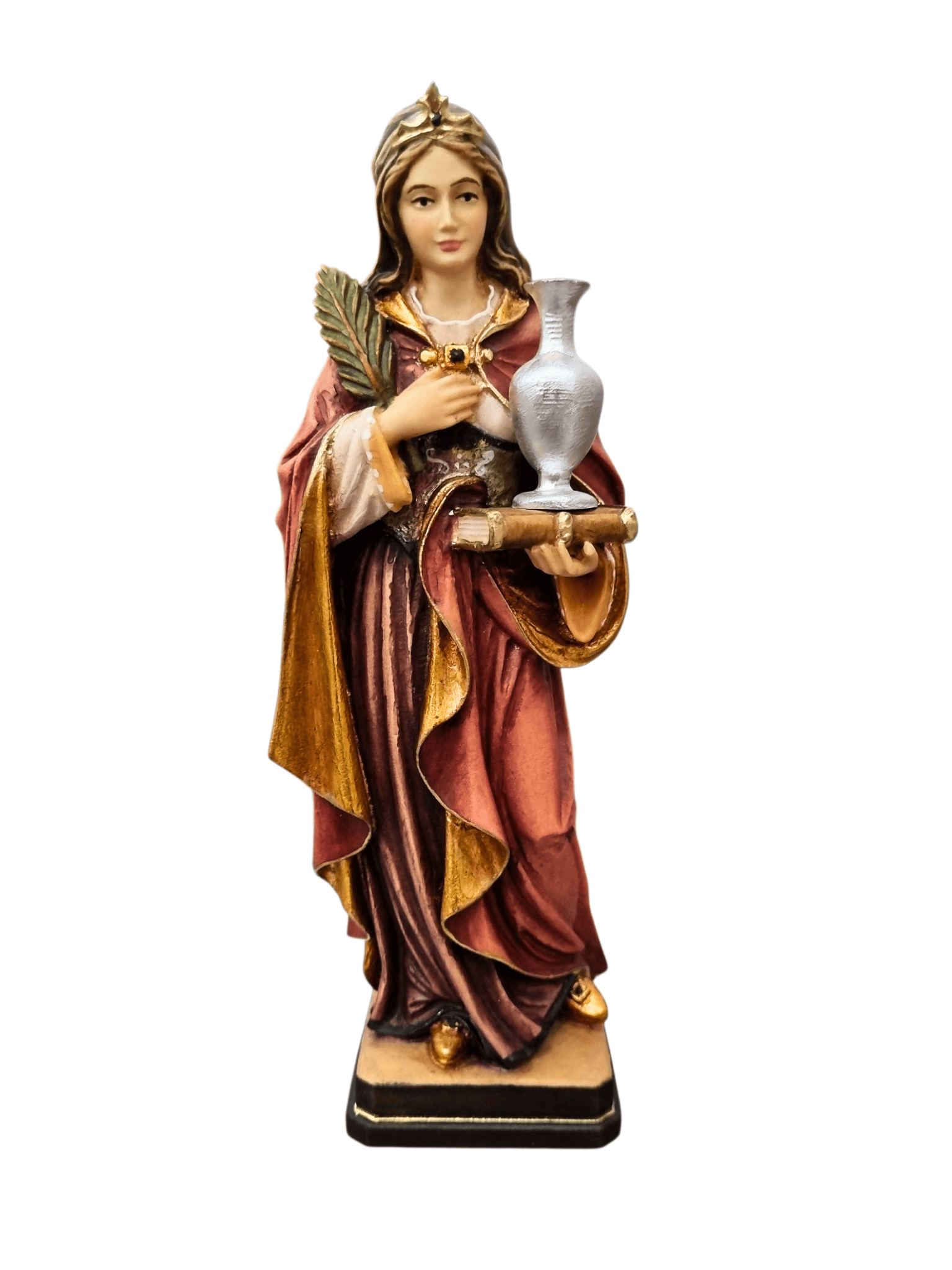 Imagem de Santa Maria Madalena em Madeira Italiana 20 cm-TerraCotta Arte Sacra