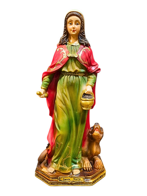 Imagem de Santa Marta em Resina 30 cm-TerraCotta Arte Sacra