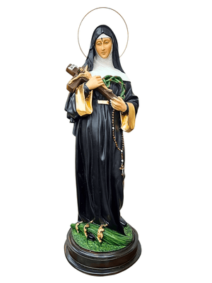 Imagem de Santa Rita 60 cm em Pó de Mármore-TerraCotta Arte Sacra