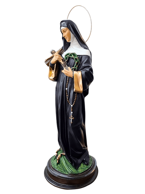 Imagem de Santa Rita 60 cm em Pó de Mármore-TerraCotta Arte Sacra