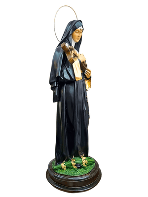 Imagem de Santa Rita 60 cm em Pó de Mármore-TerraCotta Arte Sacra