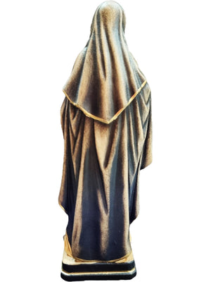 Imagem de Santa Rosa de Lima em Madeira Italiana 15 cm-TerraCotta Arte Sacra