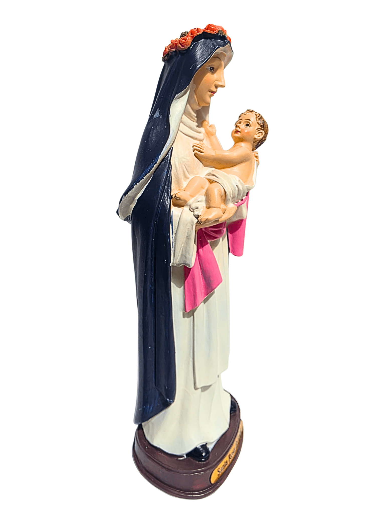 Imagem de Santa Rosa de Lima em Resina 20 cm-TerraCotta Arte Sacra