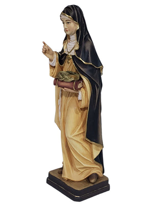 Imagem de Santa Tereza D'avila de Madeira Italiana 21 cm-TerraCotta Arte Sacra