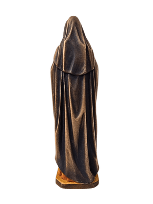 Imagem de Santa Terezinha em Madeira Italiana 19,5 cm-TerraCotta Arte Sacra