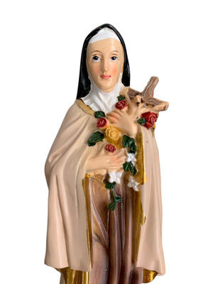 Imagem de Santa Terezinha em Resina 13 cm-TerraCotta Arte Sacra