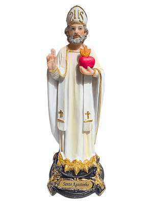 Imagem de Santo Agostinho em Resina 20 cm-TerraCotta Arte Sacra