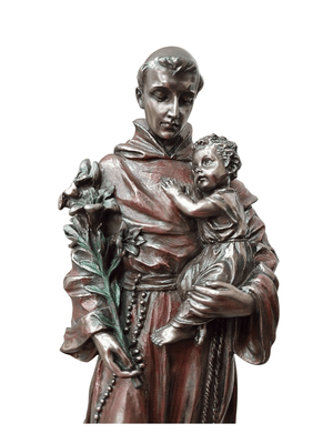Imagem de Santo Antônio Acabamento em Bronze 20 cm-TerraCotta Arte Sacra