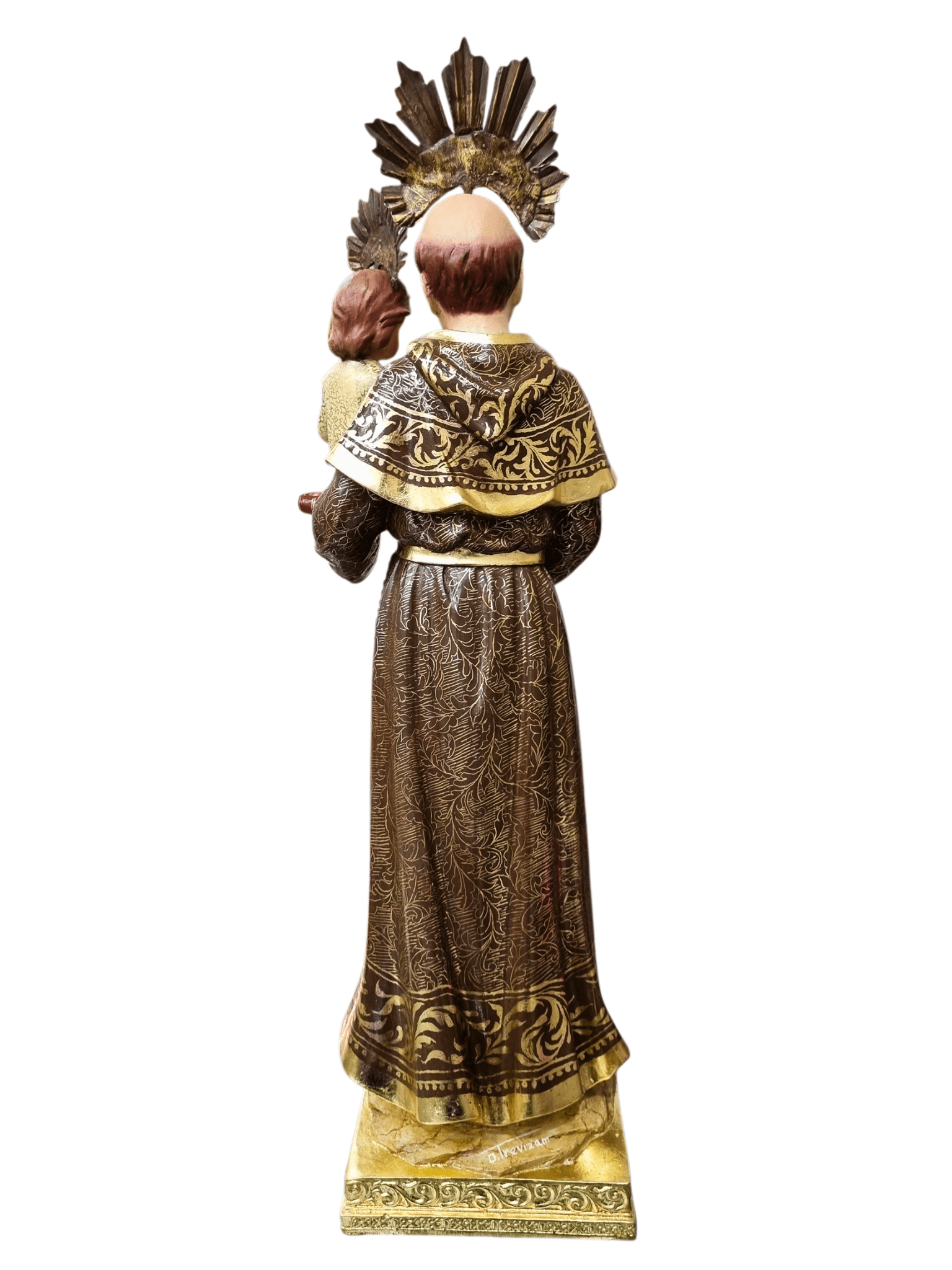 Imagem de Santo Antônio Policromado de 48 cm-TerraCotta Arte Sacra