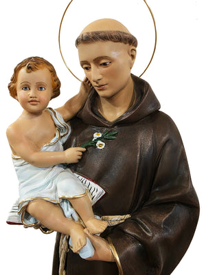 Imagem de Santo Antônio em Pó de Mármore 60 cm-TerraCotta Arte Sacra