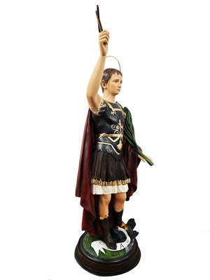 Imagem de Santo Expedito em Pó de Mármore 60 cm-TerraCotta Arte Sacra