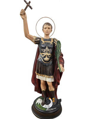 Imagem de Santo Expedito em Pó de Mármore 60 cm-TerraCotta Arte Sacra