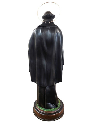 Imagem de São Benedito em Pó de Mármore 60 cm-TerraCotta Arte Sacra