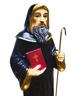 Imagem de São Bento em Resina 30 cm-TerraCotta Arte Sacra